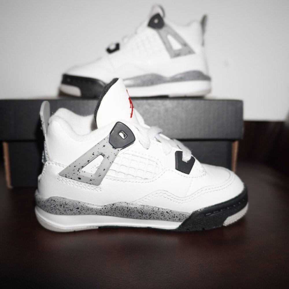 Nike Air Jordan 4 Retro White Cement (2025) TD IB4387-100 New Ready to Ship!!!